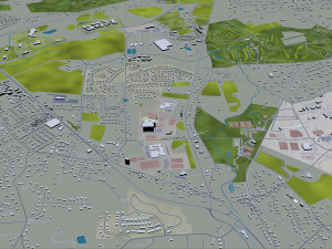 allentown city pennsylvania 30 km 3D Modell