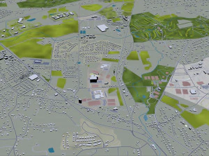 allentown city pennsylvania 30 km 3D Model