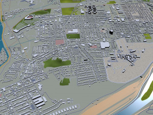 allentown city pennsylvania 30 km 3D Modell