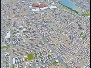almatı şehri kazakistan 60 km 3D Model