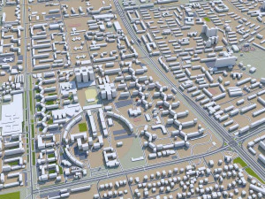 almatı şehri kazakistan 60 km 3D Model