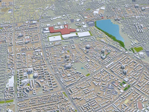 almatı şehri kazakistan 60 km 3D Model