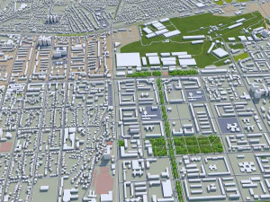 almatı şehri kazakistan 60 km 3D Model