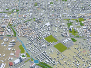 almatı şehri kazakistan 60 km 3D Model