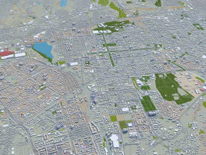 almatı şehri kazakistan 60 km 3D Model