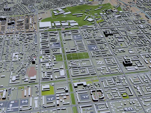almatı şehri kazakistan 60 km 3D Model