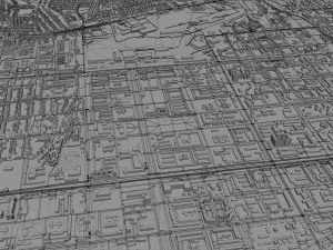 almatı şehri kazakistan 60 km 3D Model