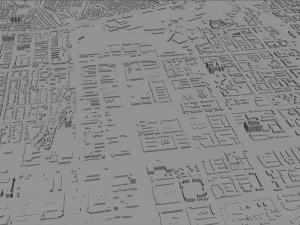almatı şehri kazakistan 60 km 3D Model