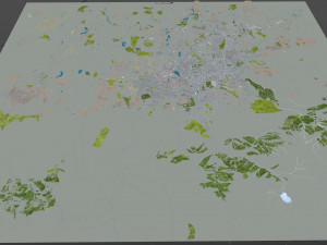 almaty city kazakhstan 60 km 3D Модель