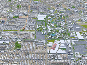 anaheim city california usa 40km 3D-Modell