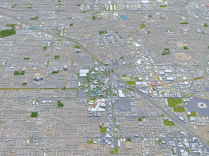 anaheim city california usa 40km 3D-Modell