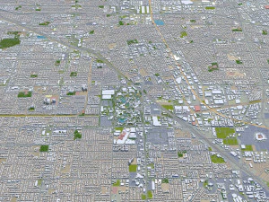 anaheim city california usa 40km 3D Model
