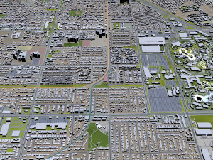 anaheim city california usa 40km 3D-Modell