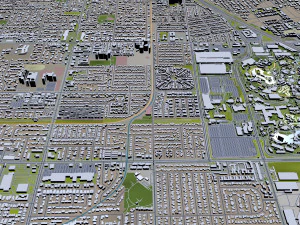 anaheim city california usa 40km 3D Model