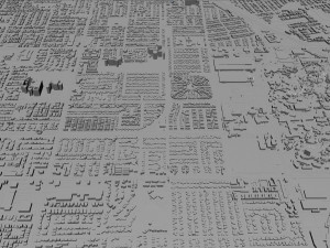 anaheim city california usa 40km 3D-Modell