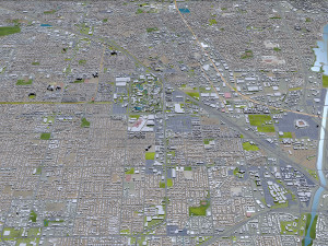 anaheim city california usa 40km 3D-Modell