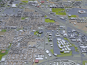 anaheim city california usa 40km 3D-Modell