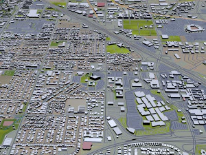 anaheim city california usa 40km 3D Model