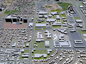 anaheim city california usa 40km 3D Model