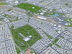 Ankara city turkey 80km 3D Model