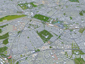 Ankara city turkey 80km 3D Model