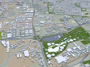 Ankara city turkey 80km 3D Model