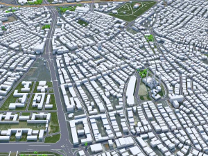 Ankara city turkey 80km 3D Model