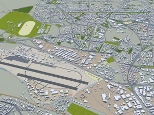 Ankara city turkey 80km 3D Model