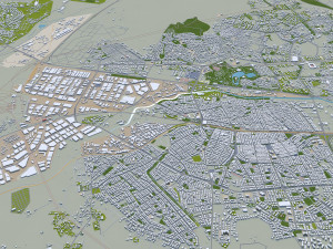 Ankara city turkey 80km Modelo 3D