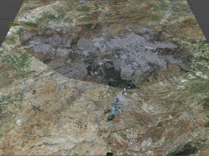 Ankara city turkey 80km 3D Model