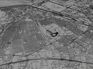 Ankara city turkey 80km 3D Model