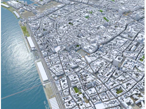 Antwerp city belgium 55 km 3D Model