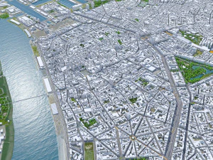 Antwerp city belgium 55 km 3D Model