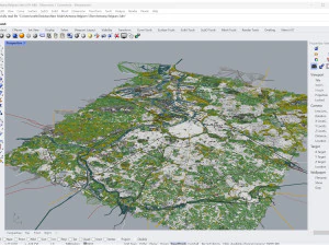 Antwerp city belgium 55 km 3D Model