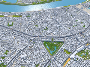 Antwerp city belgium 55 km Modelo 3D