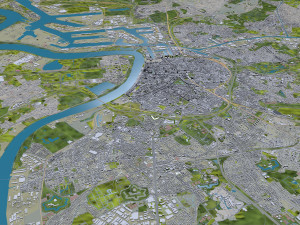 Antwerp city belgium 55 km Modelo 3D
