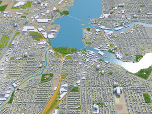 appleton city wisconsin 40km 3D Model