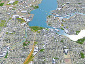 appleton city wisconsin 40km 3D Model