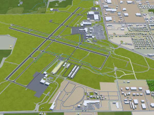 appleton city wisconsin 40km 3D Model