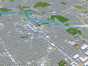 appleton city wisconsin 40km 3D Model