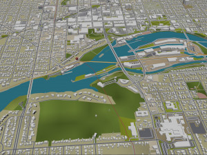 appleton city wisconsin 40km 3D Model