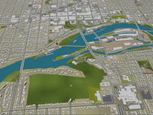 appleton city wisconsin 40km 3D Model