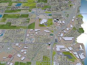appleton city wisconsin 40km 3D Model