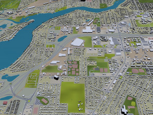 appleton city wisconsin 40km 3D Model