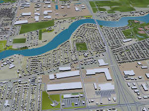 appleton city wisconsin 40km 3D Model