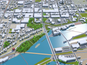 appleton city wisconsin 40km 3D Model