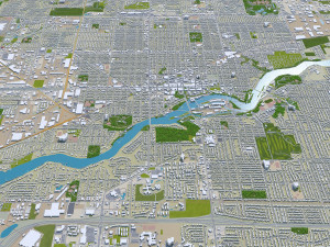 appleton city wisconsin 40km 3D Model