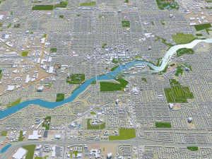 appleton city wisconsin 40km 3D Model