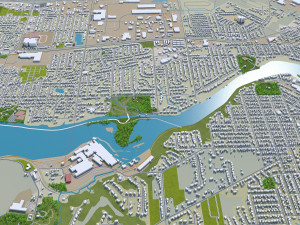 appleton city wisconsin 40km 3D Model