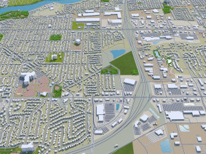 appleton city wisconsin 40km 3D Model